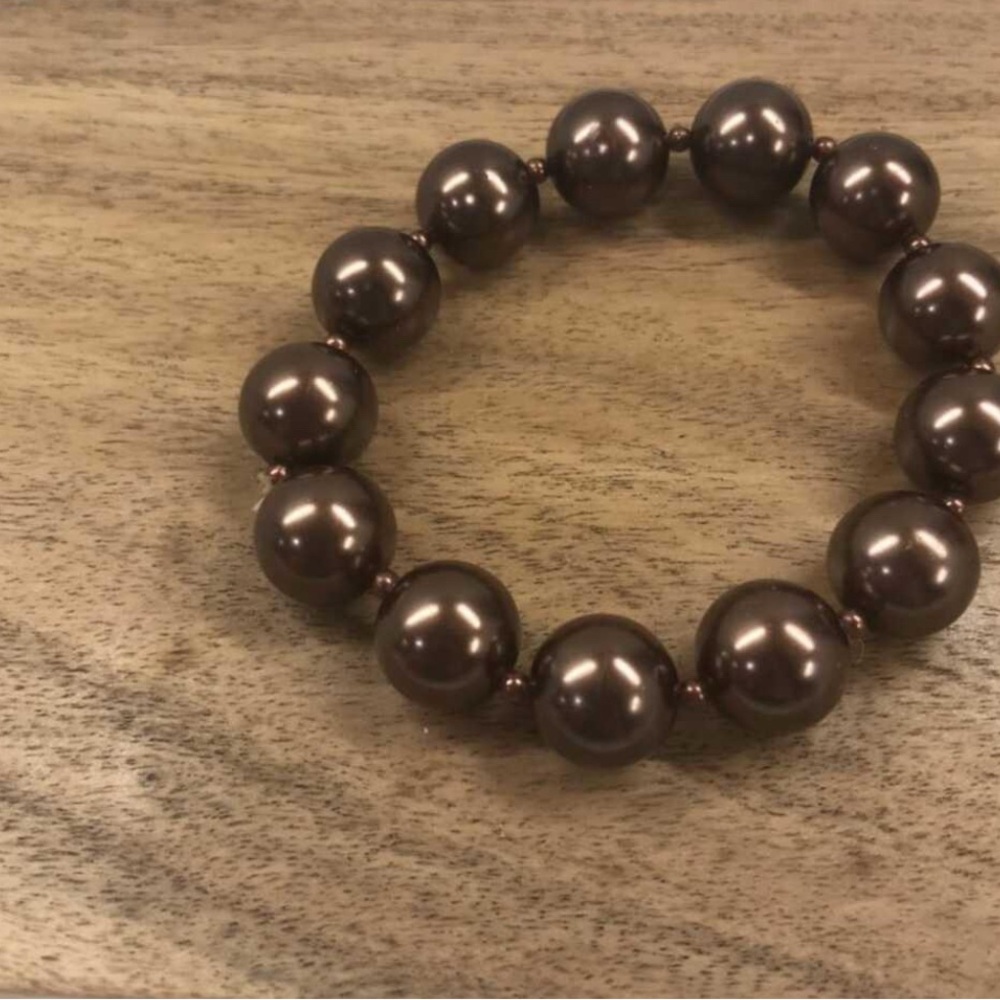 Classic Brown Beaded Bracelet